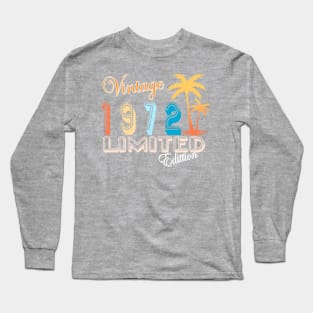 Vintage generation 1972 Numero 50 Regalo de cumpleaños Long Sleeve T-Shirt